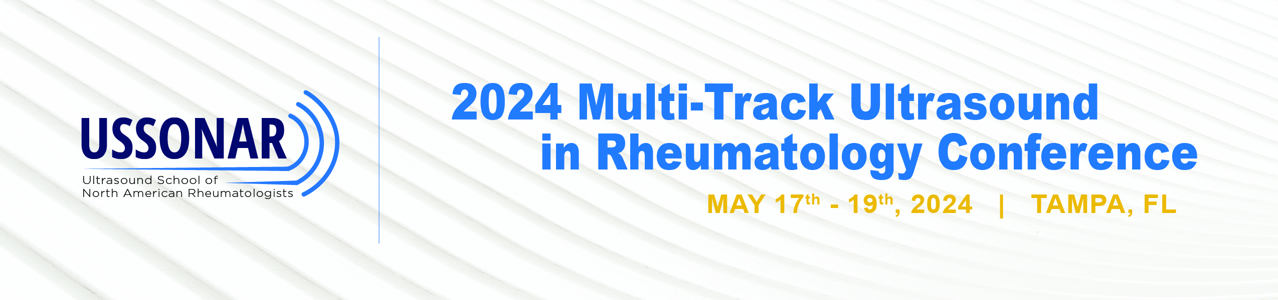 2024 USSONAR MultiTrack Ultrasound in Rheumatology Conference